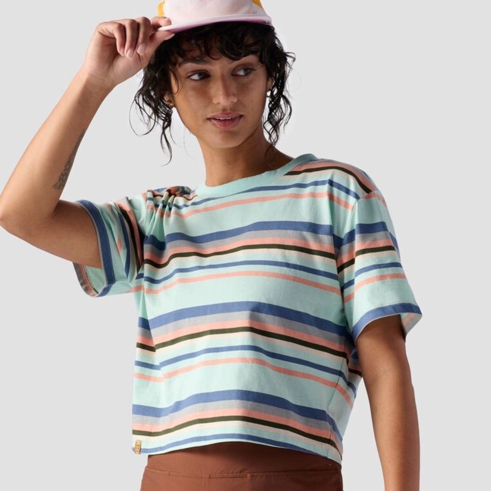 Stoic Striped Crop T-Shirt